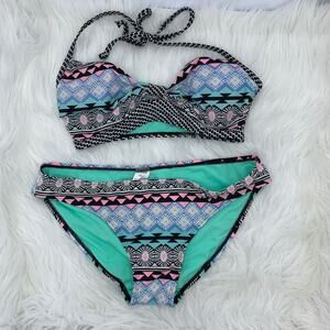 Old Navy Multicolor Aztec Print Two Piece Size S/M